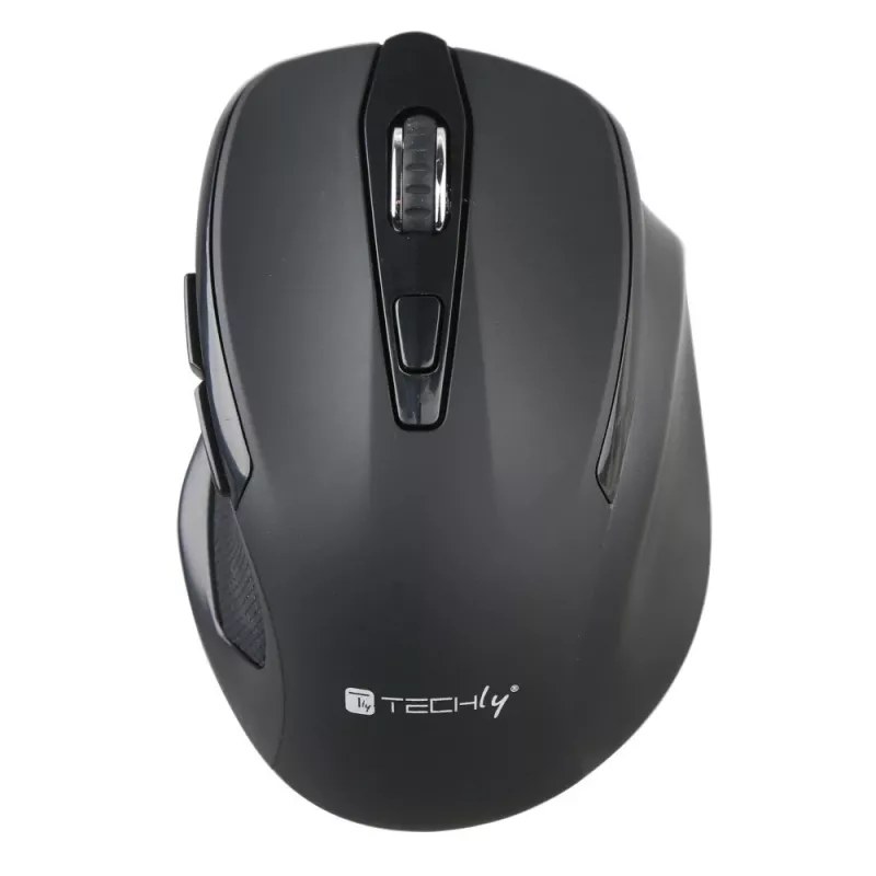 Techly IM 102-WBK pele Birojs Labās rokas RF Bezvadu Optiskais 1600 DPI