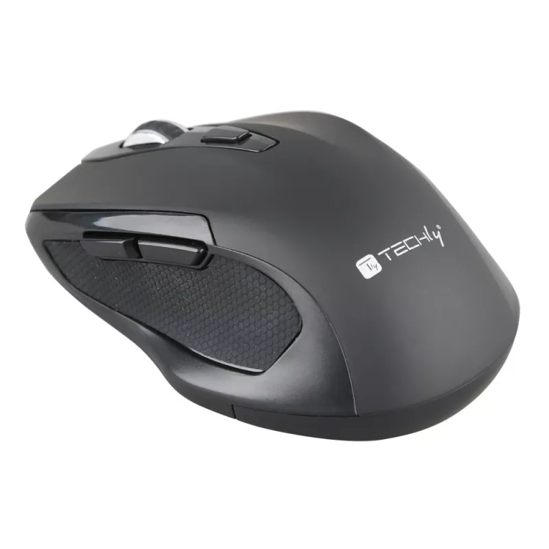 Techly IM 102-WBK pele Birojs Labās rokas RF Bezvadu Optiskais 1600 DPI