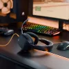 Glorious Gaming Glorious GHS Eternal - Stereo spēļu austiņas priekš PC, PS5, PS4, Xbox, Switch - Pielāgoti regulēti leņķveida draiveri, regulējams kristāldzidrs noņemams mikrofons, 3,5 mm - Izturīgas, komforts visai dienai/naktij - Melns