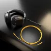 Glorious Gaming Glorious GHS Eternal - Stereo spēļu austiņas priekš PC, PS5, PS4, Xbox, Switch - Pielāgoti regulēti leņķveida draiveri, regulējams kristāldzidrs noņemams mikrofons, 3,5 mm - Izturīgas, komforts visai dienai/naktij - Melns