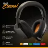 Glorious Gaming Glorious GHS Eternal - Stereo spēļu austiņas priekš PC, PS5, PS4, Xbox, Switch - Pielāgoti regulēti leņķveida draiveri, regulējams kristāldzidrs noņemams mikrofons, 3,5 mm - Izturīgas, komforts visai dienai/naktij - Melns
