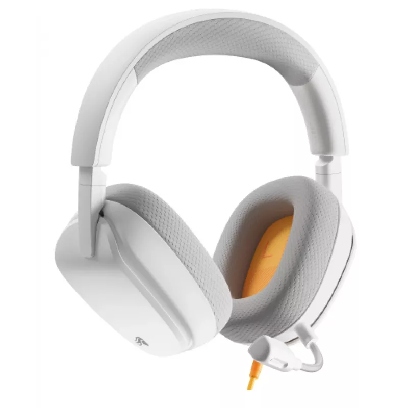 Glorious Gaming Glorious GHS Eternal - Stereo Gaming Headset priekš PC, PS5, PS4, Xbox, Switch - Īpaši pielāgoti leņķveida draiveri, regulējams kristāldzidrs noņemams mikrofons, 3.5mm - Izturīgs, visas dienas/nakts komforts - Balts