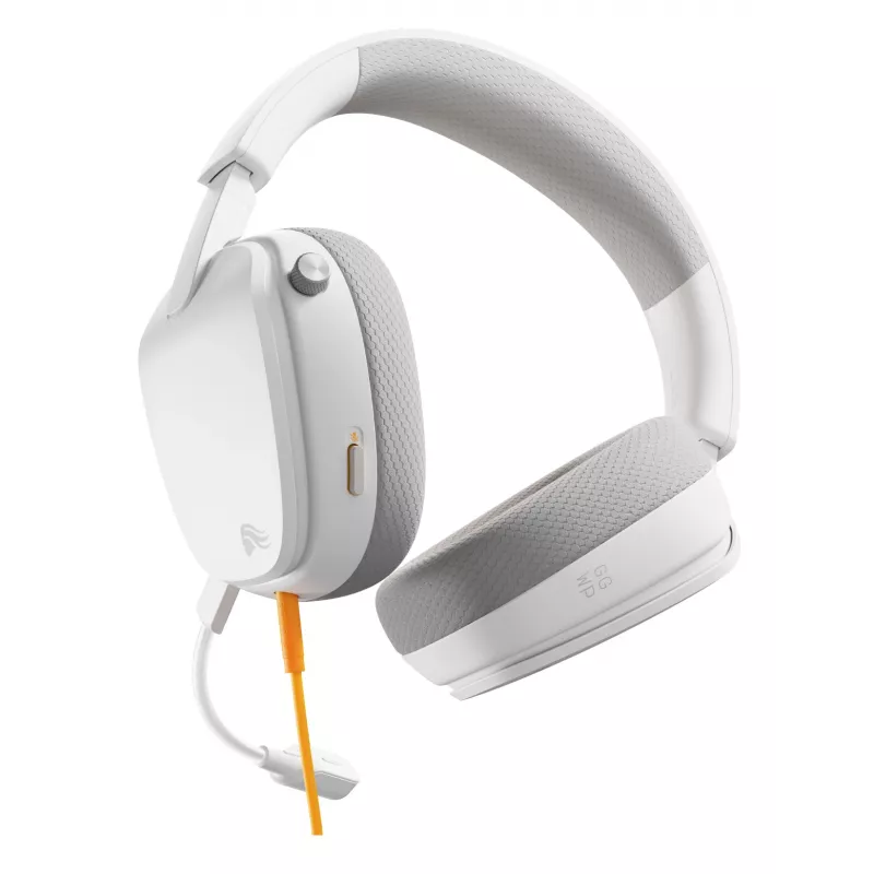 Glorious Gaming Glorious GHS Eternal - Stereo Gaming Headset priekš PC, PS5, PS4, Xbox, Switch - Īpaši pielāgoti leņķveida draiveri, regulējams kristāldzidrs noņemams mikrofons, 3.5mm - Izturīgs, visas dienas/nakts komforts - Balts