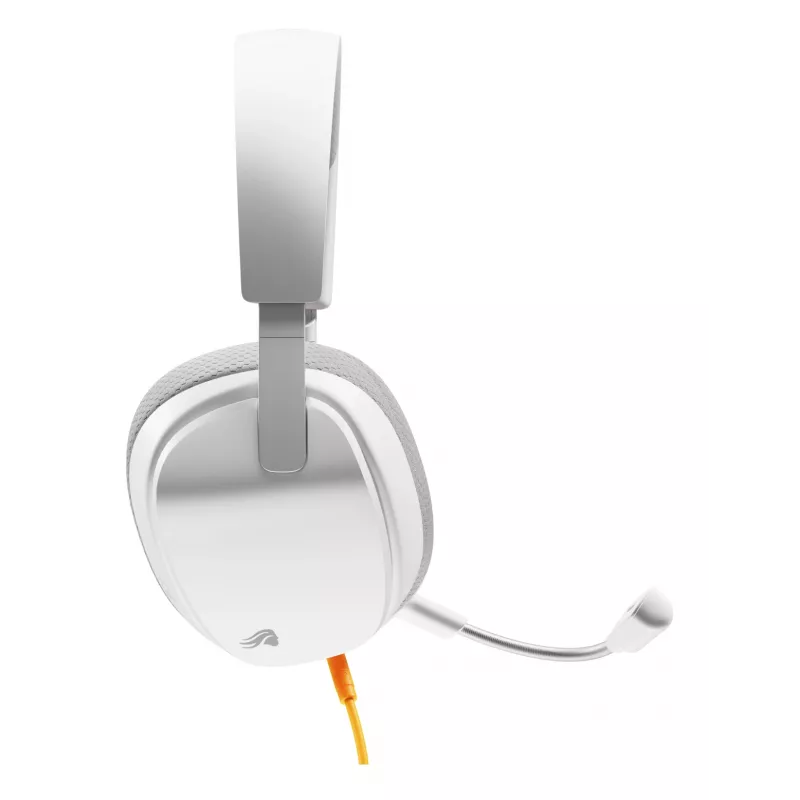 Glorious Gaming Glorious GHS Eternal - Stereo Gaming Headset priekš PC, PS5, PS4, Xbox, Switch - Īpaši pielāgoti leņķveida draiveri, regulējams kristāldzidrs noņemams mikrofons, 3.5mm - Izturīgs, visas dienas/nakts komforts - Balts