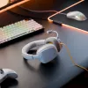 Glorious Gaming Glorious GHS Eternal - Stereo Gaming Headset priekš PC, PS5, PS4, Xbox, Switch - Īpaši pielāgoti leņķveida draiveri, regulējams kristāldzidrs noņemams mikrofons, 3.5mm - Izturīgs, visas dienas/nakts komforts - Balts