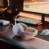 Glorious Gaming Glorious GHS Eternal - Stereo Gaming Headset priekš PC, PS5, PS4, Xbox, Switch - Īpaši pielāgoti leņķveida draiveri, regulējams kristāldzidrs noņemams mikrofons, 3.5mm - Izturīgs, visas dienas/nakts komforts - Balts