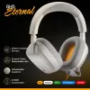Glorious Gaming Glorious GHS Eternal - Stereo Gaming Headset priekš PC, PS5, PS4, Xbox, Switch - Īpaši pielāgoti leņķveida draiveri, regulējams kristāldzidrs noņemams mikrofons, 3.5mm - Izturīgs, visas dienas/nakts komforts - Balts