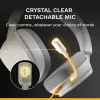 Glorious Gaming Glorious GHS Eternal - Stereo Gaming Headset priekš PC, PS5, PS4, Xbox, Switch - Īpaši pielāgoti leņķveida draiveri, regulējams kristāldzidrs noņemams mikrofons, 3.5mm - Izturīgs, visas dienas/nakts komforts - Balts