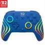 Vadu un bezvadu spēļu kontrolieris Turtle Beach Afterglow Wave Blue priekš Nintendo Switch 2 — Bluetooth/USB-C, RGB, Iebūvēta 20 h baterija, 3 m kabelis