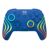 Vadu un bezvadu spēļu kontrolieris Turtle Beach Afterglow Wave Blue priekš Nintendo Switch 2 — Bluetooth/USB-C, RGB, Iebūvēta 20 h baterija, 3 m kabelis