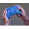 Vadu un bezvadu spēļu kontrolieris Turtle Beach Afterglow Wave Blue priekš Nintendo Switch 2 — Bluetooth/USB-C, RGB, Iebūvēta 20 h baterija, 3 m kabelis