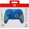 Vadu un bezvadu spēļu kontrolieris Turtle Beach Afterglow Wave Blue priekš Nintendo Switch 2 — Bluetooth/USB-C, RGB, Iebūvēta 20 h baterija, 3 m kabelis