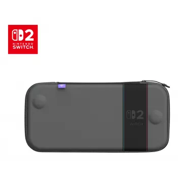 Ceļojumu futrālis Turtle Beach PlayTrek plāns Case Nintendo Switch 2 — Ogļu melns, 290×58×145 mm