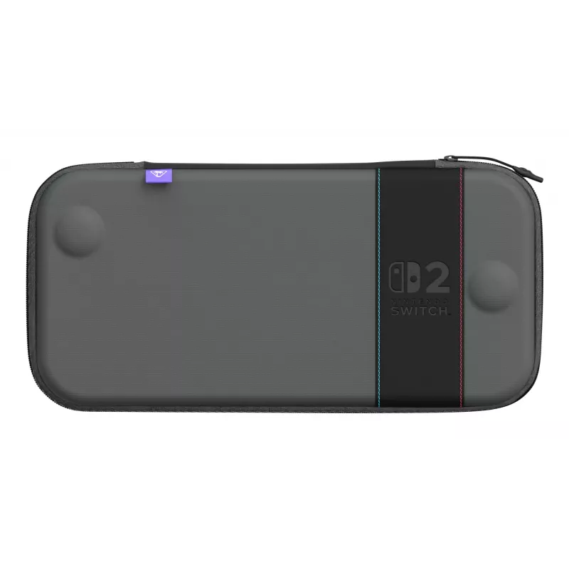 Ceļojumu futrālis Turtle Beach PlayTrek plāns Case Nintendo Switch 2 — Ogļu melns, 290×58×145 mm