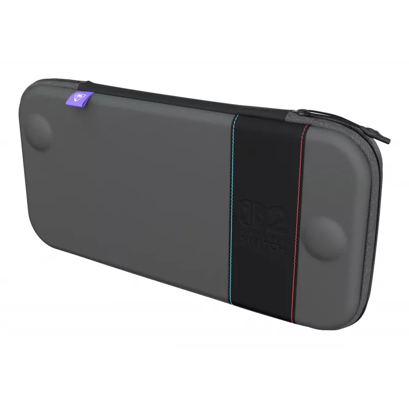 Ceļojumu futrālis Turtle Beach PlayTrek plāns Case Nintendo Switch 2 — Ogļu melns, 290×58×145 mm