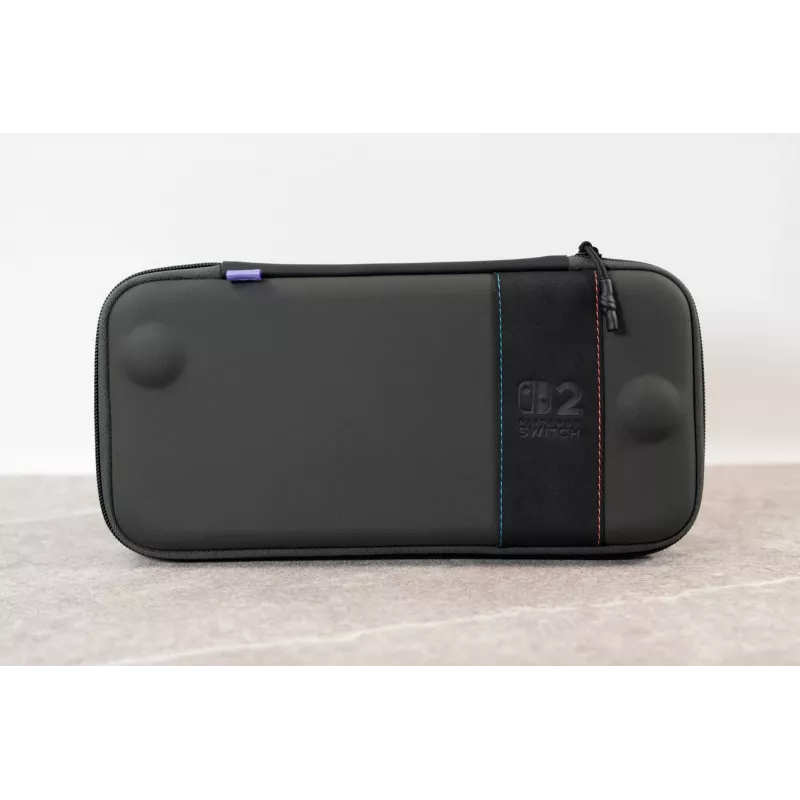 Ceļojumu futrālis Turtle Beach PlayTrek plāns Case Nintendo Switch 2 — Ogļu melns, 290×58×145 mm