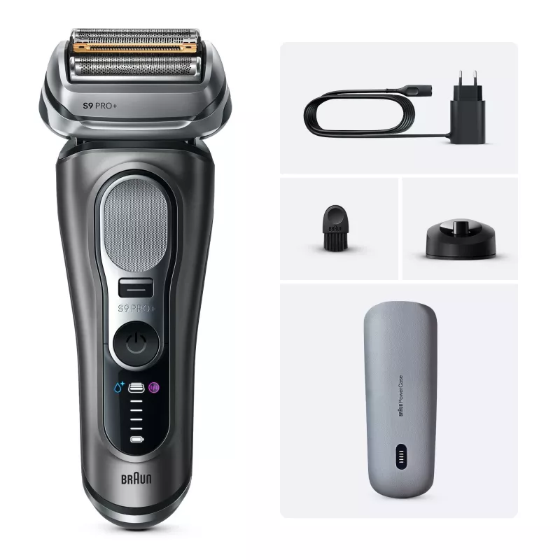 Folijas skuveklis Braun Series 9 Pro+ 9625s — grafīts, 5 galviņas, Li‑Ion baterija, trimmeris, mitrai un sausai lietošanai
