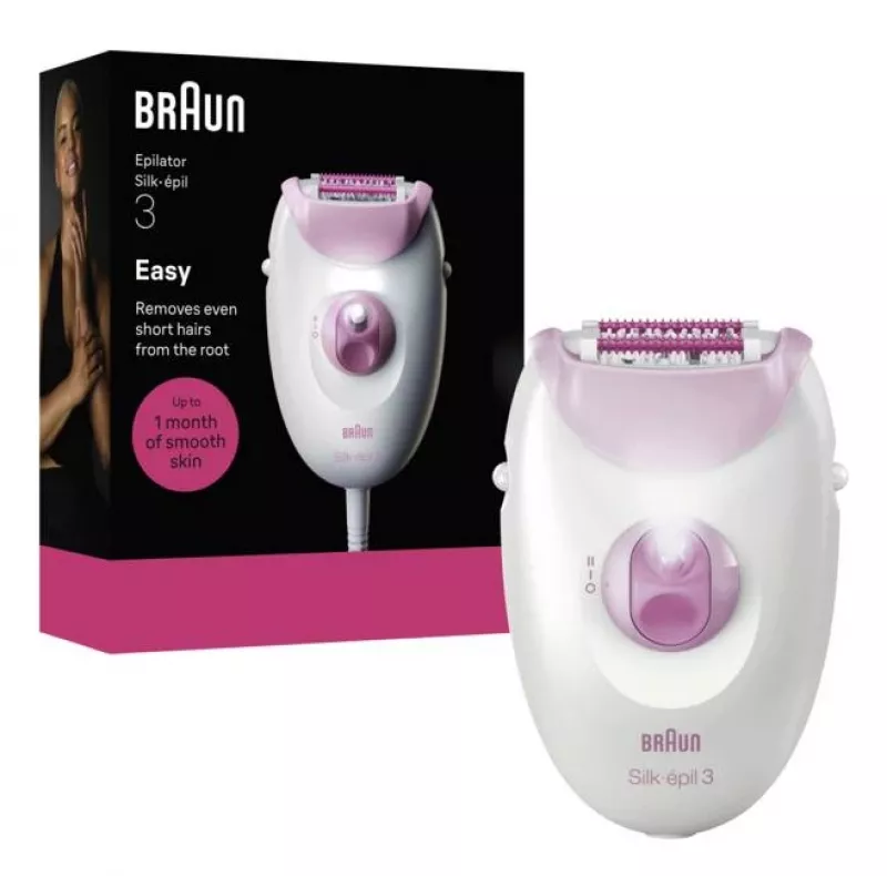 Braun Silk-epil 3-000 20 pincetes Rozā