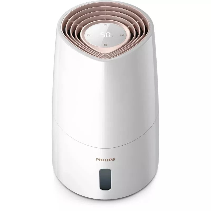 Gaisa mitrinātājs Philips HU3916/10 3 L ultraskaņas, 25 W, balts/rožu zelts, 250×250×375 mm