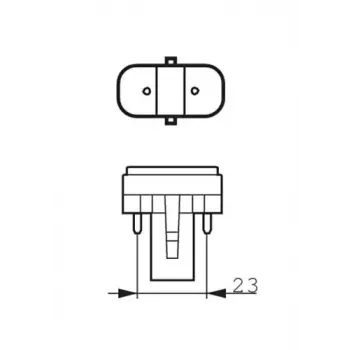 Philips ultraviolet (UV) spuldze 11 W G23 9000 h 89 V