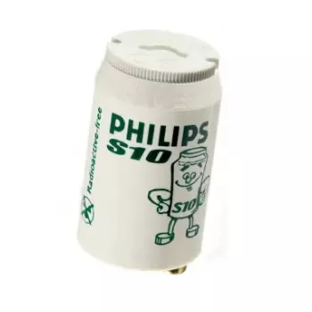 Lampas starteris Philips S10 4–65W SIN 220–240V balts, 21.5×40.3 mm, 65 W