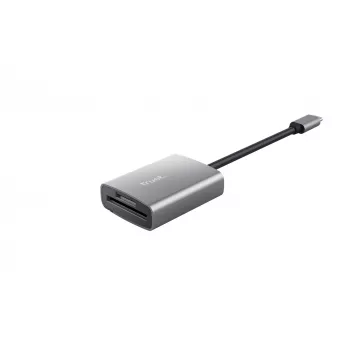 Trust 24136 karšu lasītājs USB 3.2 Gen 1 (3.1 Gen 1) Type-C Alumīnijs