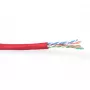 komutācijas kabelis ACT CAT6 U/UTP Stranded Red 100 m