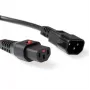 ACT strāvas vads C13 IEC Lock C14 melns 1 m PC1024 230V 10A