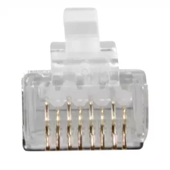 ACT RJ45 (8P/8C) CAT6A ekranēts modulārais savienotājs apaļam kabelim ar viendzīslu vai daudzdzīslu vadiem