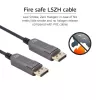ACT AK4173 DisplayPort kabelis 30 m Melns