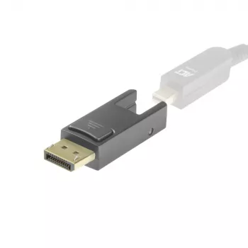 ACT nomaiņas adapteris Mini DisplayPort uz DisplayPort DisplayPort aktīvajiem optiskajiem kabeļiem ar noņemamu savienotāju