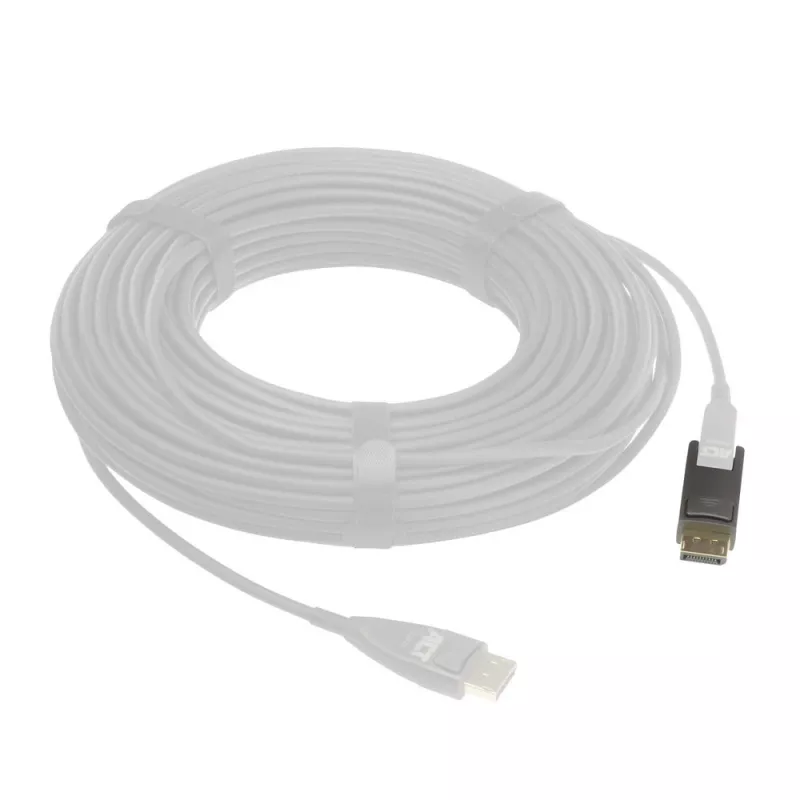 ACT nomaiņas adapteris Mini DisplayPort uz DisplayPort DisplayPort aktīvajiem optiskajiem kabeļiem ar noņemamu savienotāju
