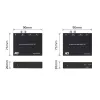 Audio pagarinātāja komplekts ACT AC7710 — digitāls/analogs pa Cat5e/Cat6 ar DAC, TOSLINK I/O, līdz 300 m, 5V USB barošana
