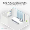 ACT Blue 40 meters S/FTP CAT6A B2ca PoE++ 100W solid prefab installation kabelis, RJ45 male – male