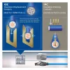 ACT Blue 65 meters S/FTP CAT6A B2ca PoE++ 100W solid prefab installation kabelis, RJ45 male – female