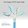 ACT Blue 65 meters S/FTP CAT6A B2ca PoE++ 100W solid prefab installation kabelis, RJ45 male – female