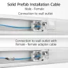 ACT Blue 65 meters S/FTP CAT6A B2ca PoE++ 100W solid prefab installation kabelis, RJ45 male – female
