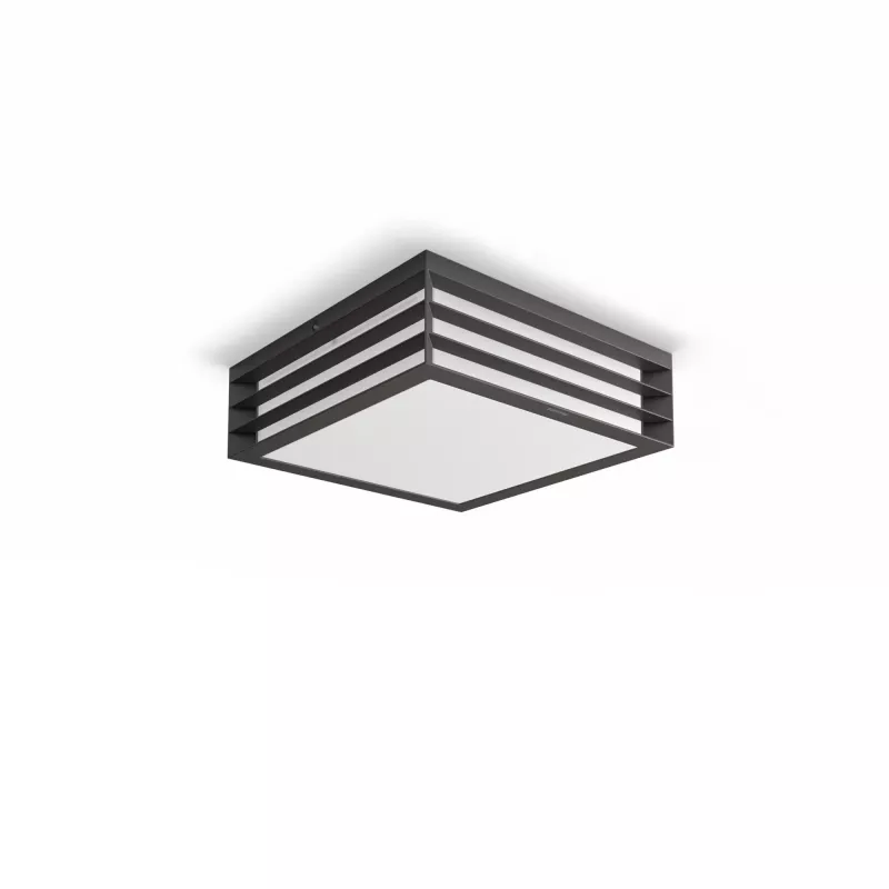 Philips myGarden Moonshine griestu gaismeklis 28W E27 bez spuldzēm, āra sienas apgaismojums, antracīta krāsā, alumīnijs, sintētika, IP44, dārzs, terase, II