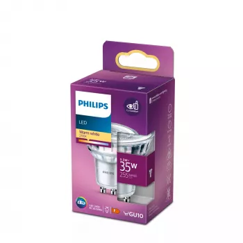Philips Spot 35W PAR16 GU10 silta balta 3.5W 255lm 15000h
