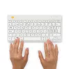 R-Go Tools ergonomiskā tastatūra R-Go Compact Break, kompakta tastatūra ar pārtraukuma programmatūru, QWERTZ (CH), Bluetooth, balta