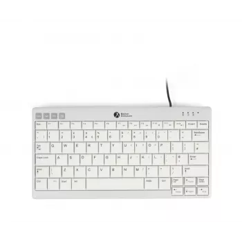 BakkerElkhuizen UltraBoard 950 V2 UK Qwerty, vadu, USB, šķērveida taustiņu slēdzis, QWERTY, tumši pelēka, gaiši pelēka