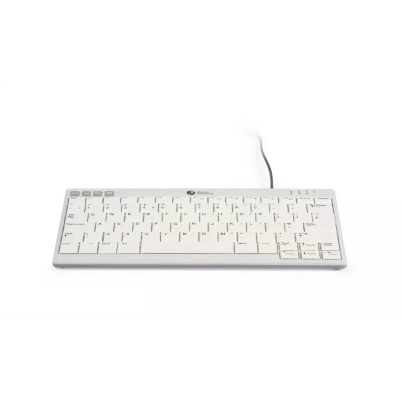 BakkerElkhuizen UltraBoard 950 V2 UK Qwerty, vadu, USB, šķērveida taustiņu slēdzis, QWERTY, tumši pelēka, gaiši pelēka