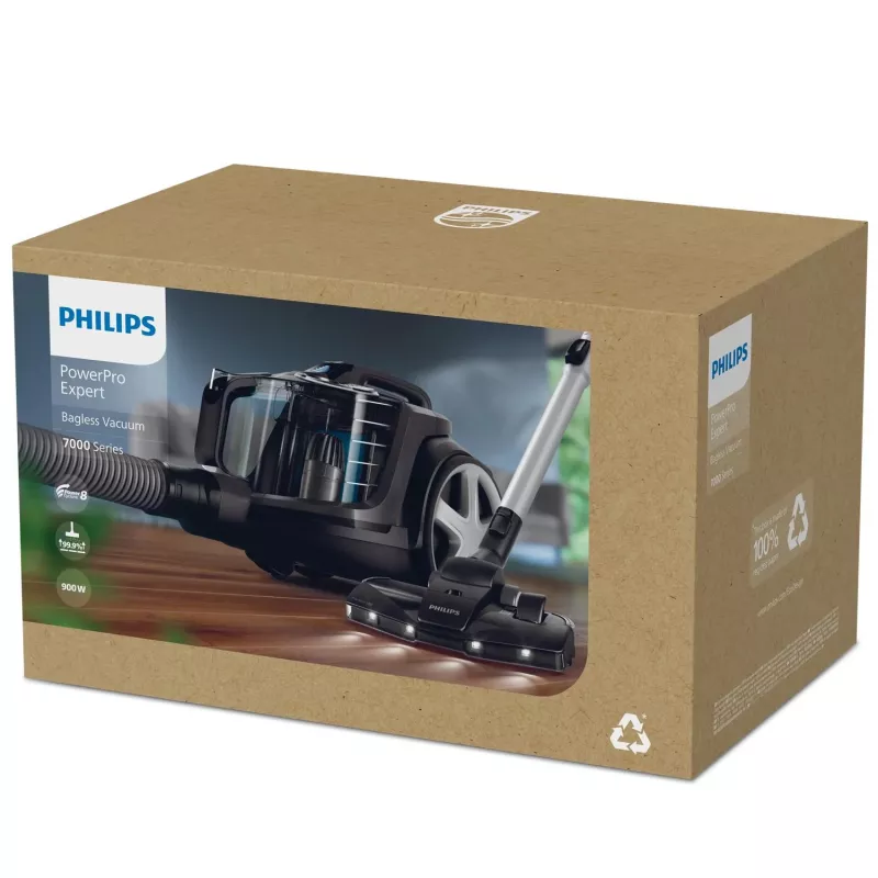 Philips PowerPro Expert FC9747/09 putekļsūcējs 2 L cilindriskais putekļsūcējs Sausā tīrīšana 900 W Bez putekļu maisa