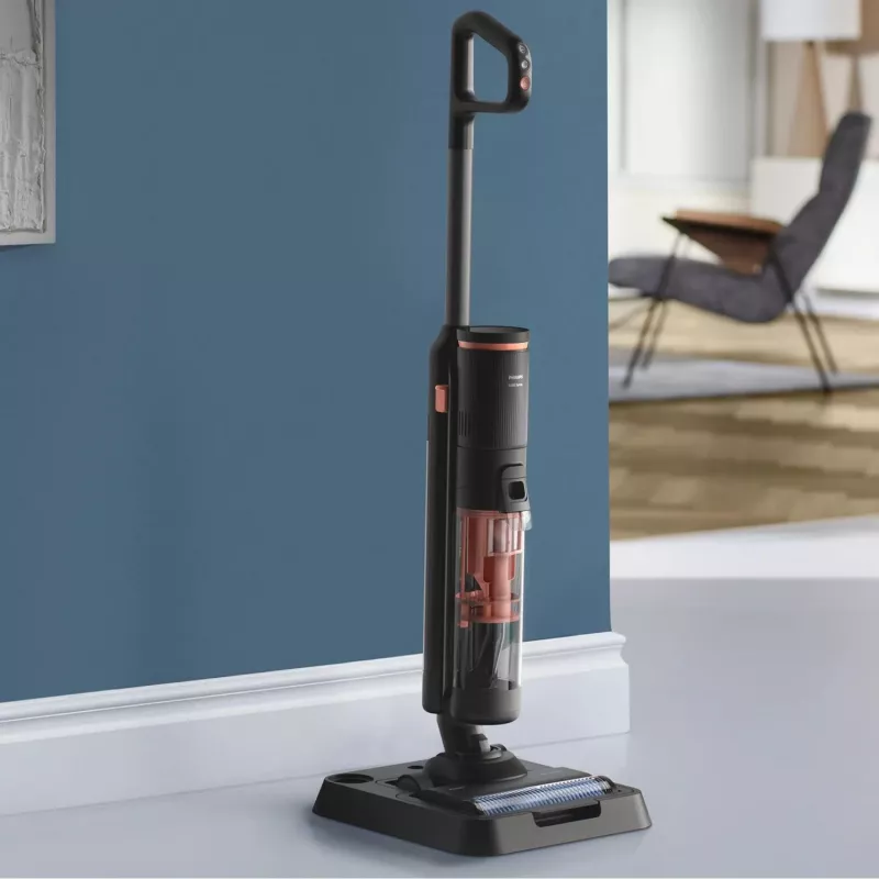 Philips 6000 series XW6264/11 putekļu sūcējs ar kātu/elektriskā slota Baterija Sausā un mitrā tīrīšana Cikloniska Bezmaisa Pelēks