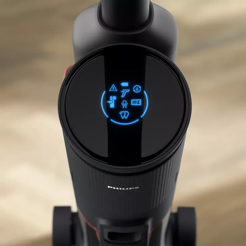 Philips 6000 series XW6264/11 putekļu sūcējs ar kātu/elektriskā slota Baterija Sausā un mitrā tīrīšana Cikloniska Bezmaisa Pelēks