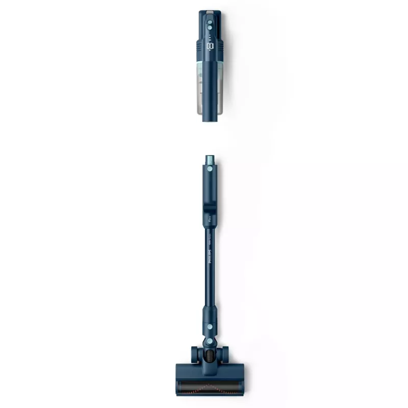 Stick putekļsūcējs Philips XC5242/10 — darbināms ar baterijām, bez putekļu maisiņa, 0,27 L putekļu tvertne, Li‑Ion 25,2 V, cietajām un mīkstajām grīdām (Sage)