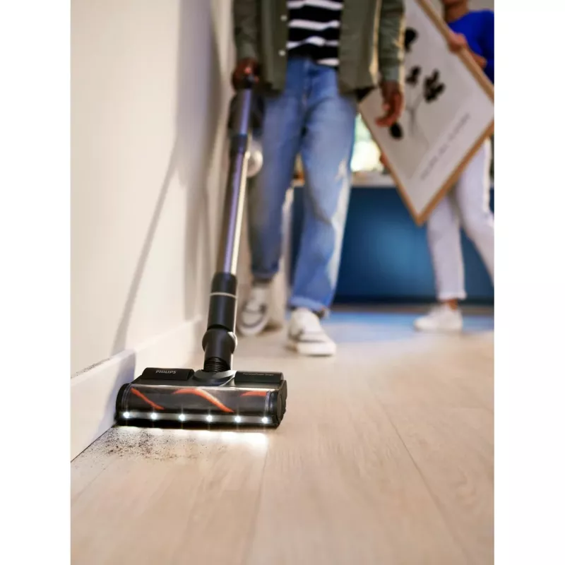 2-vienā stieņa putekļsūcējs Philips XC8155/01 — ar baterijām darbināms sausās un mitrās tīrīšanas putekļsūcējs, 25,2 V, 0,6 l putekļu tvertne, zils