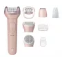 Epilators Philips Series 9000 BRE719/00 — bezvada mitrā un sausā lietošana, 32 pincetes, 2 ātrumi, rozā