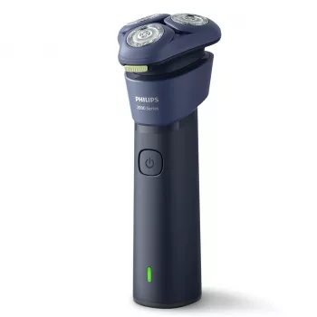 Rotācijas skuveklis Philips 2000 series S2885/00 — 3 galviņas, NiMH uzlādējams, mitrai un sausai skūšanai, zils