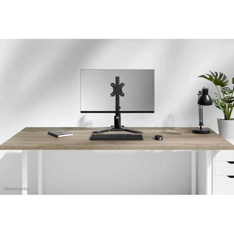 Neomounts DS45-600BL1 viena monitora statīvs 10–32 collu ekrāniem, VESA 75x75–100x100, maks. 9 kg, brīvstāvošs, melns